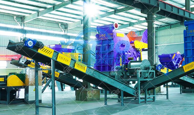 Scrap Waste Crushing Plant