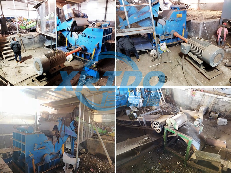 Installation site of metal crushing production line