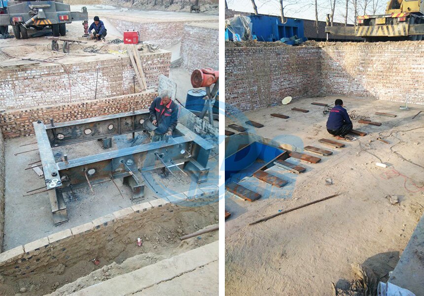 Installation site of waste steel crushing production line