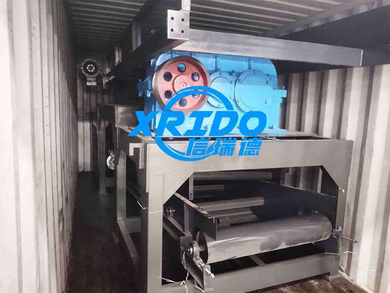 The site of the twin shaft shredder sent to Indonesia