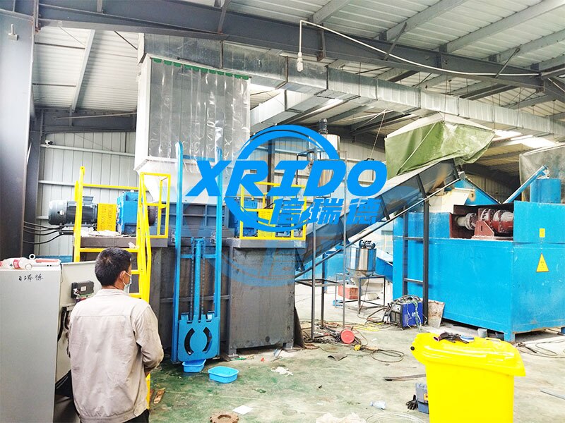 Medical waste shredder installation site