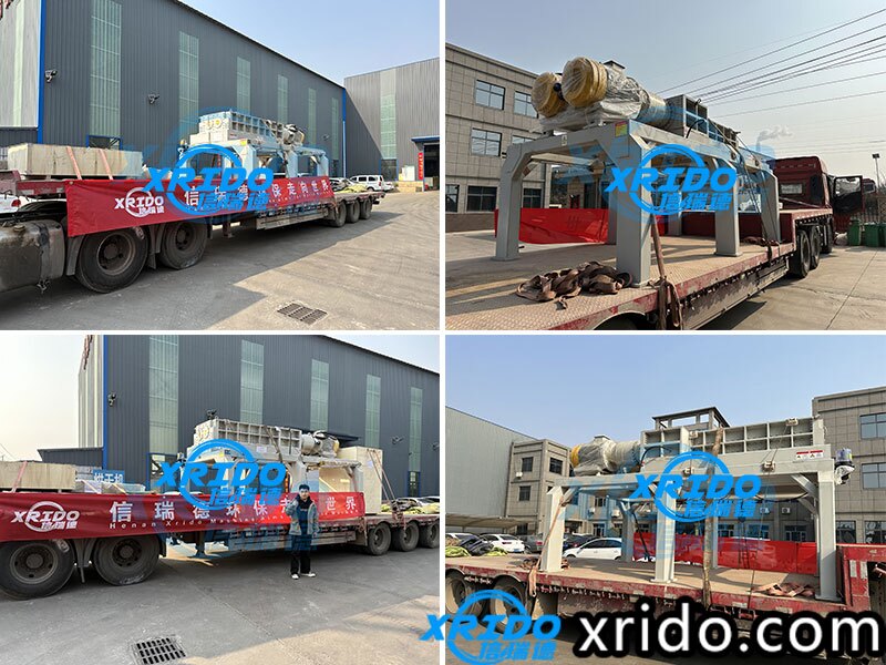 Customized version of 1500 metal shredder sent to Vietnam