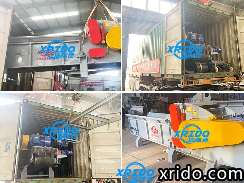 Wood crusher delivery site