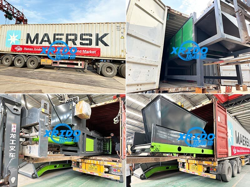 Waste packaging equipment and eddy current shipped