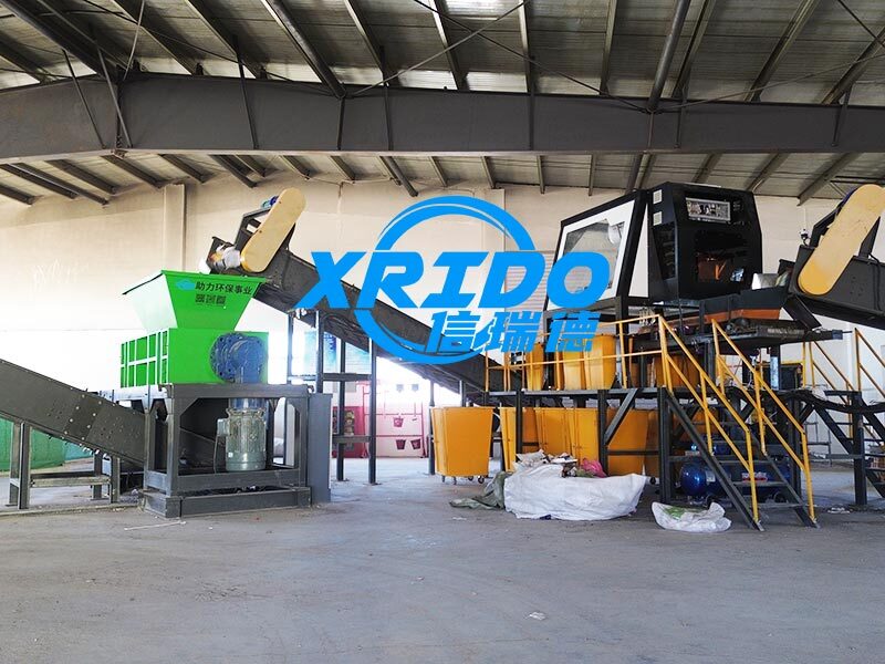 Installation site of dual-shaft shredder used in msw sorting and recycling system