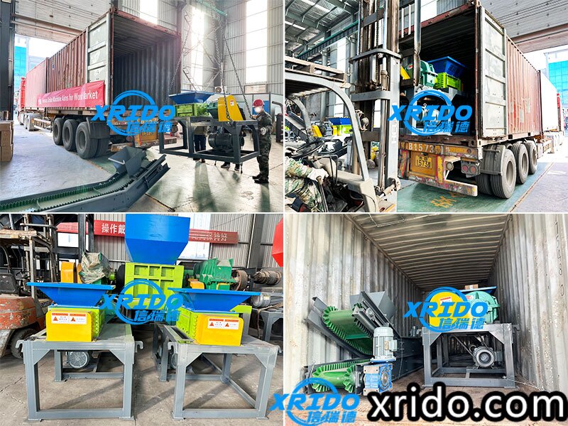 2 customized metal shredders shipped