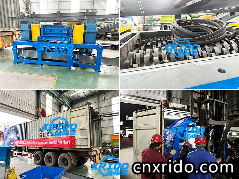 Tire shredder shipment to Philippines