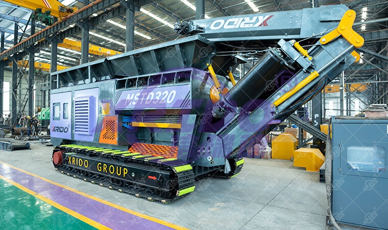 mobile Municipal Waste shredder