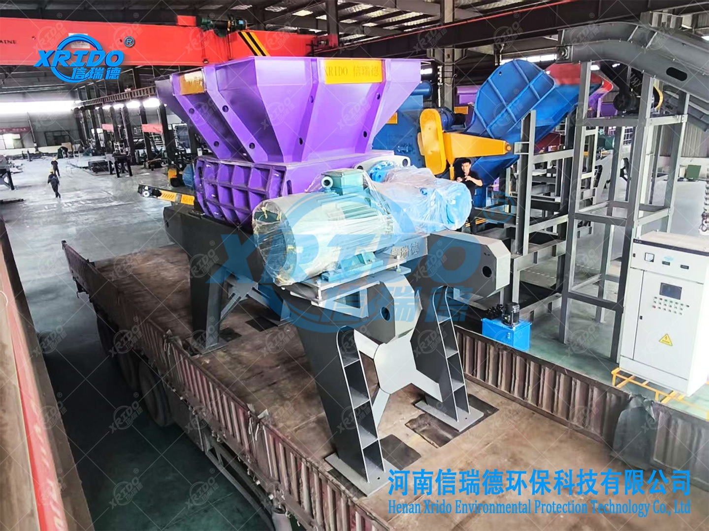 1400-type household garbage shaft shredder successfully shipped to inland countries