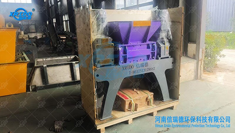 Customized 500 waste shredder shipped to the UK 3