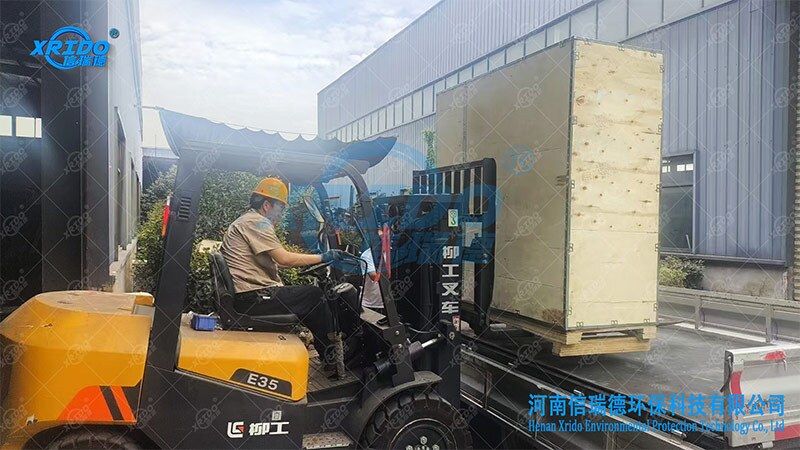 Customized 500 waste shredder shipped to the UK 4