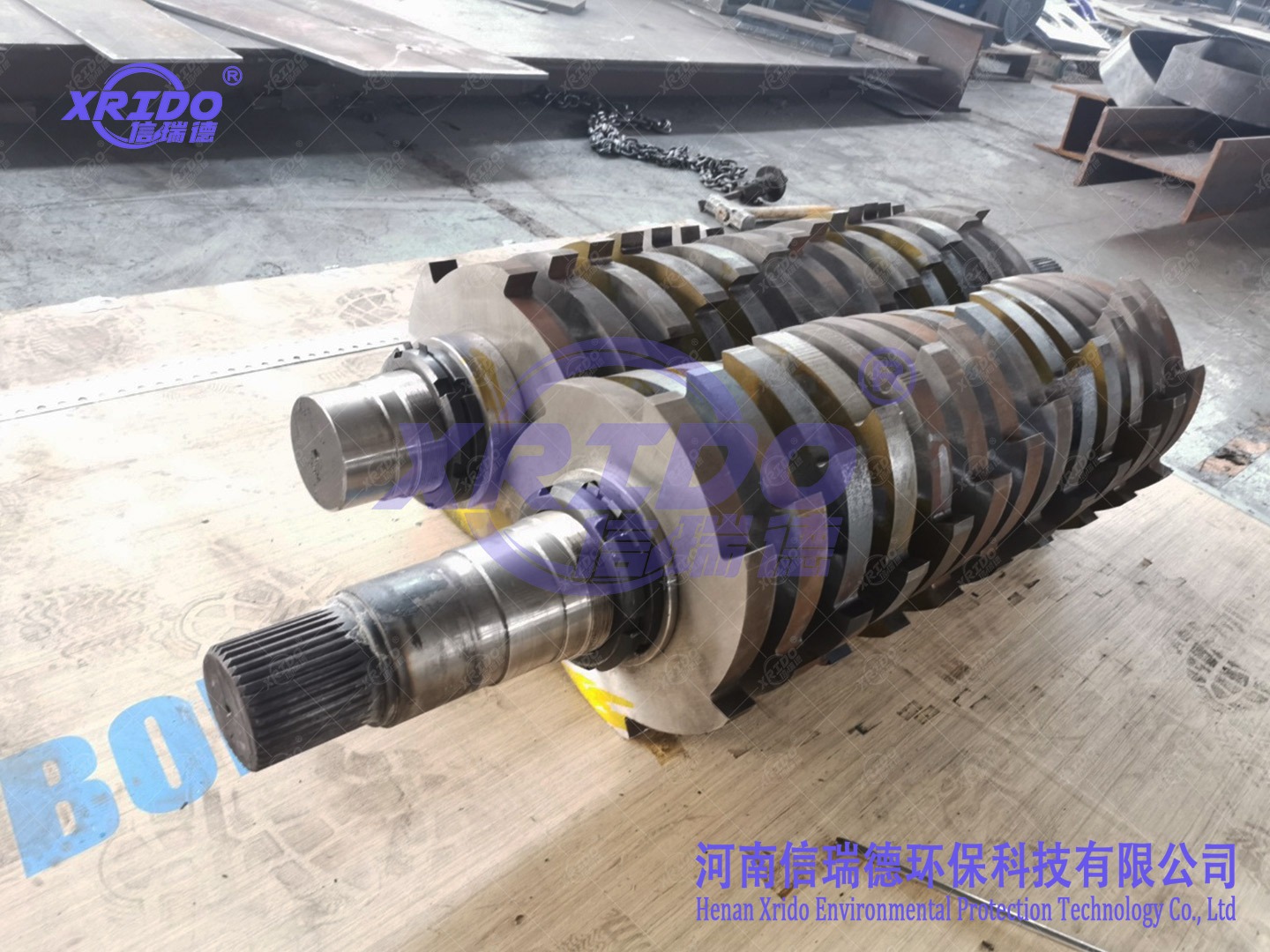 Twin Shaft Aluminum Shredding machine