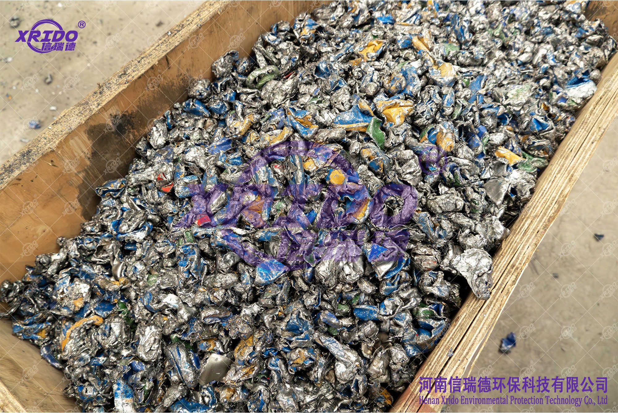 Hazardous Waste Shredding and Washing Line