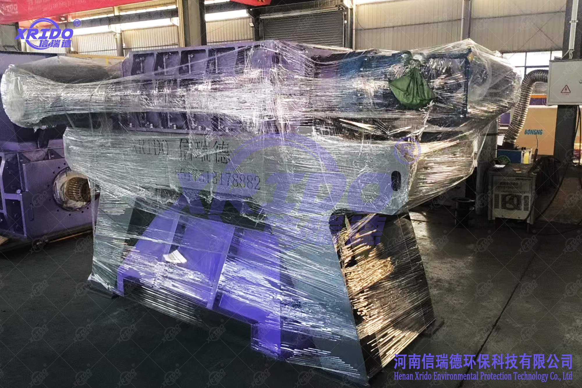 1200 Dual-Shaft Shredder Shipped to Brazil