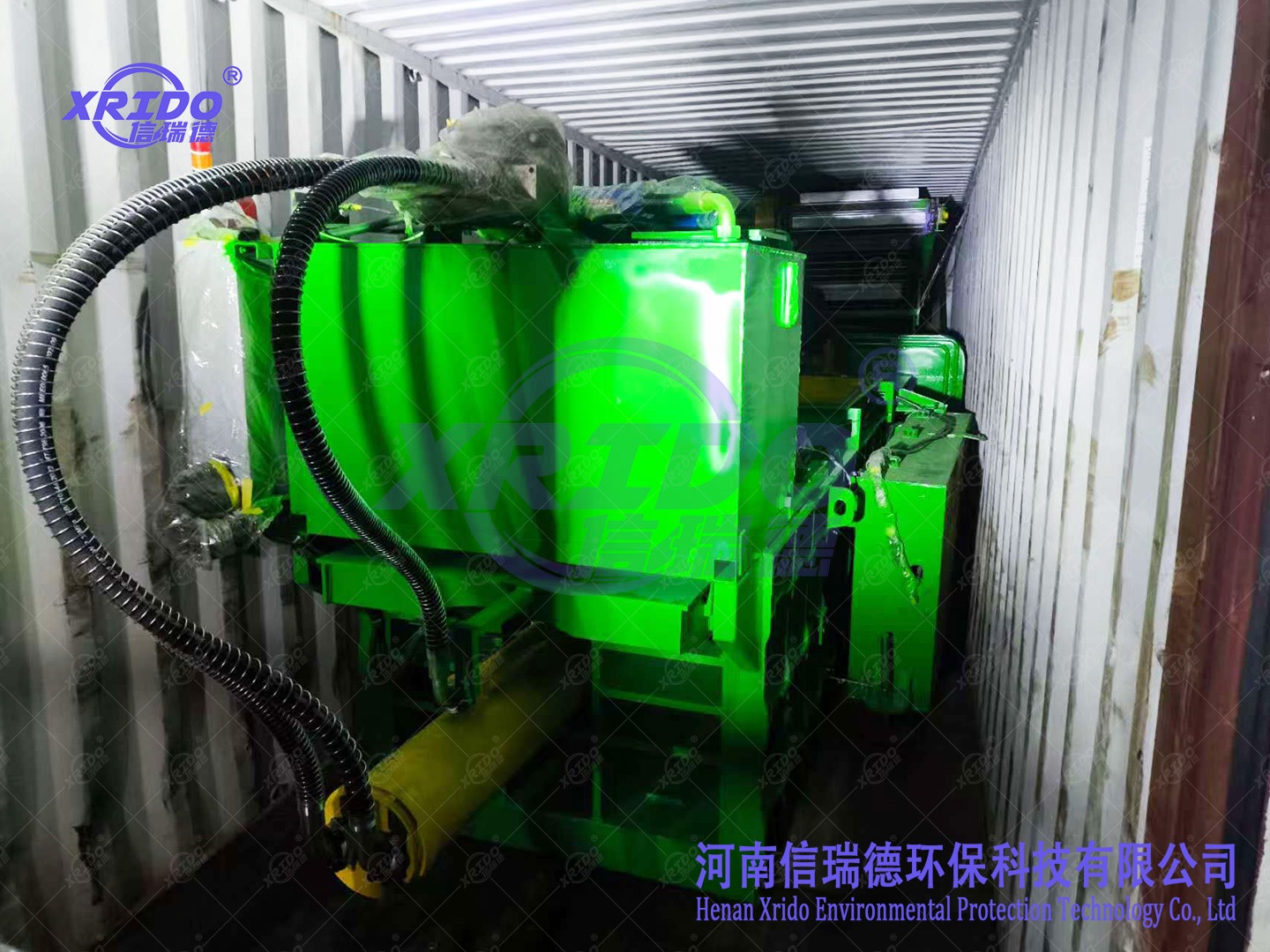 Xrido Machine 80t Paper Shell Baler Shipped to Canada  