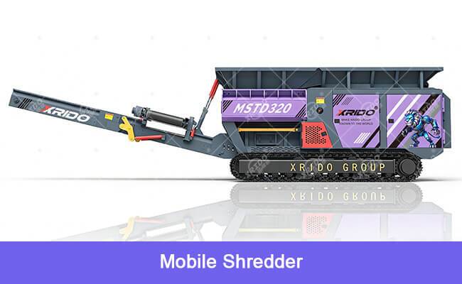  Mobile Shredder, Mobile Crusher, XRIDO Mobile Shredder