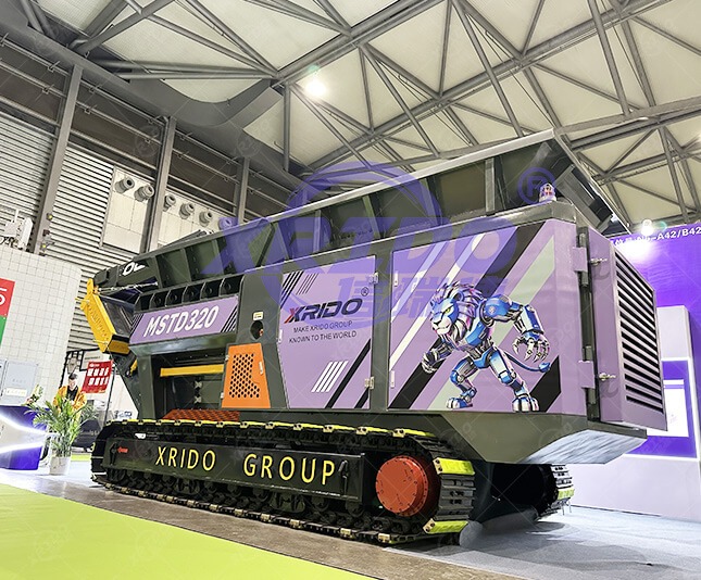 MSTD 320 Mobile Shredder, Mobile Crusher, XRIDO Mobile Shredder
