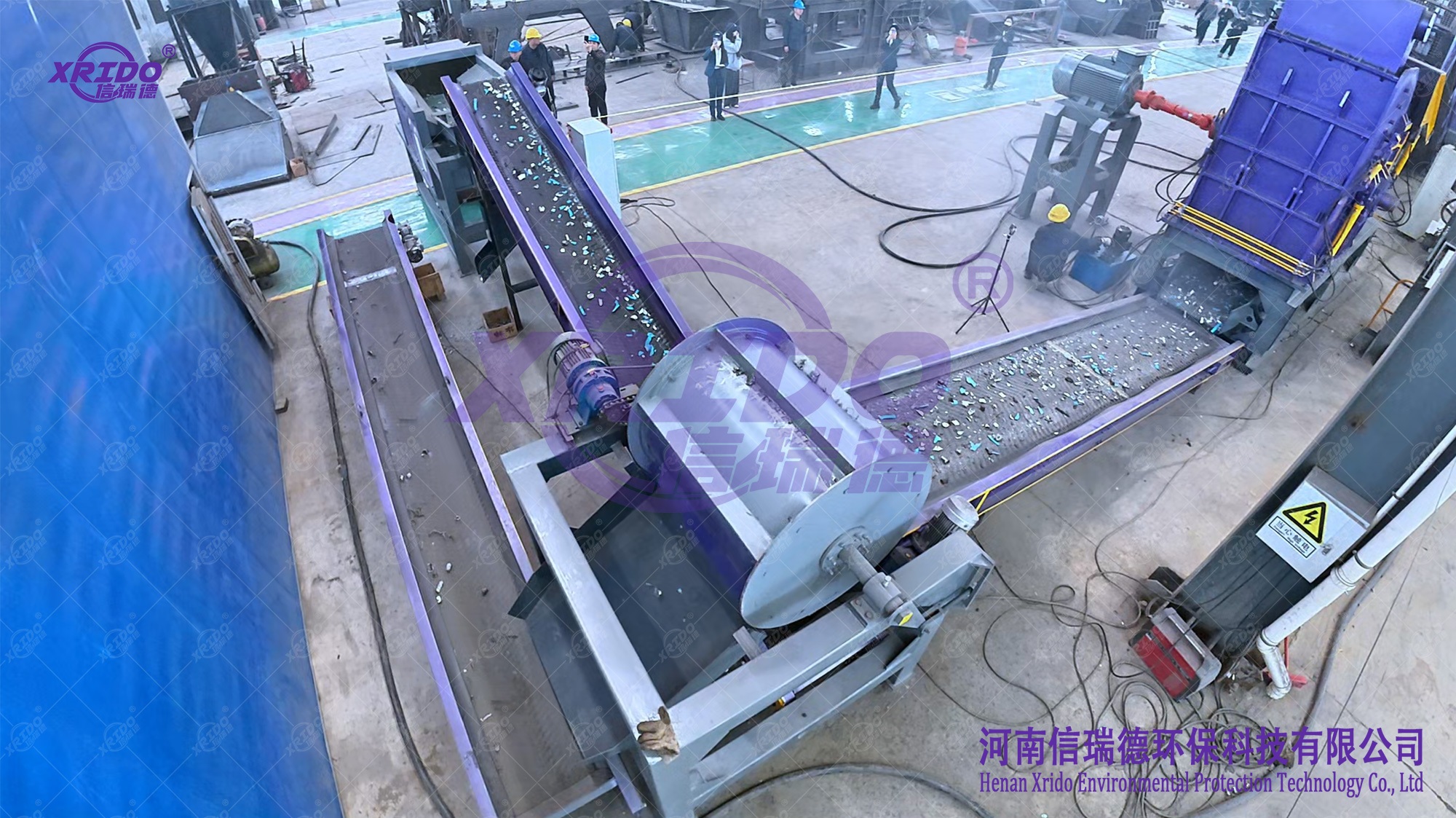 Bicycle Shredding and Sorting Line