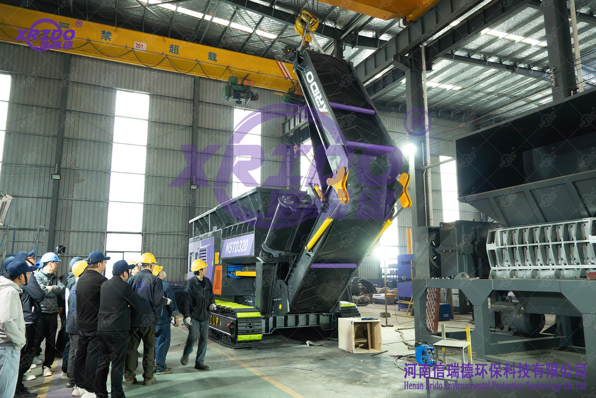 MSTD 320 Mobile Shredder, Mobile Crusher, XRIDO Mobile Shredder