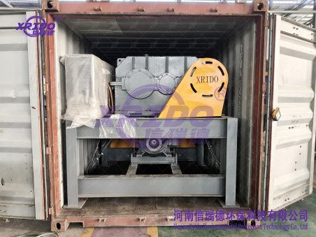 Customized 1400 Dual-Shaft Metal Shredder Shipped, Dual-Shaft Metal Shredder, xrido metal shredder
