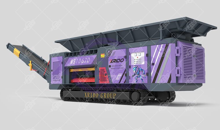 mobile car shell shredder