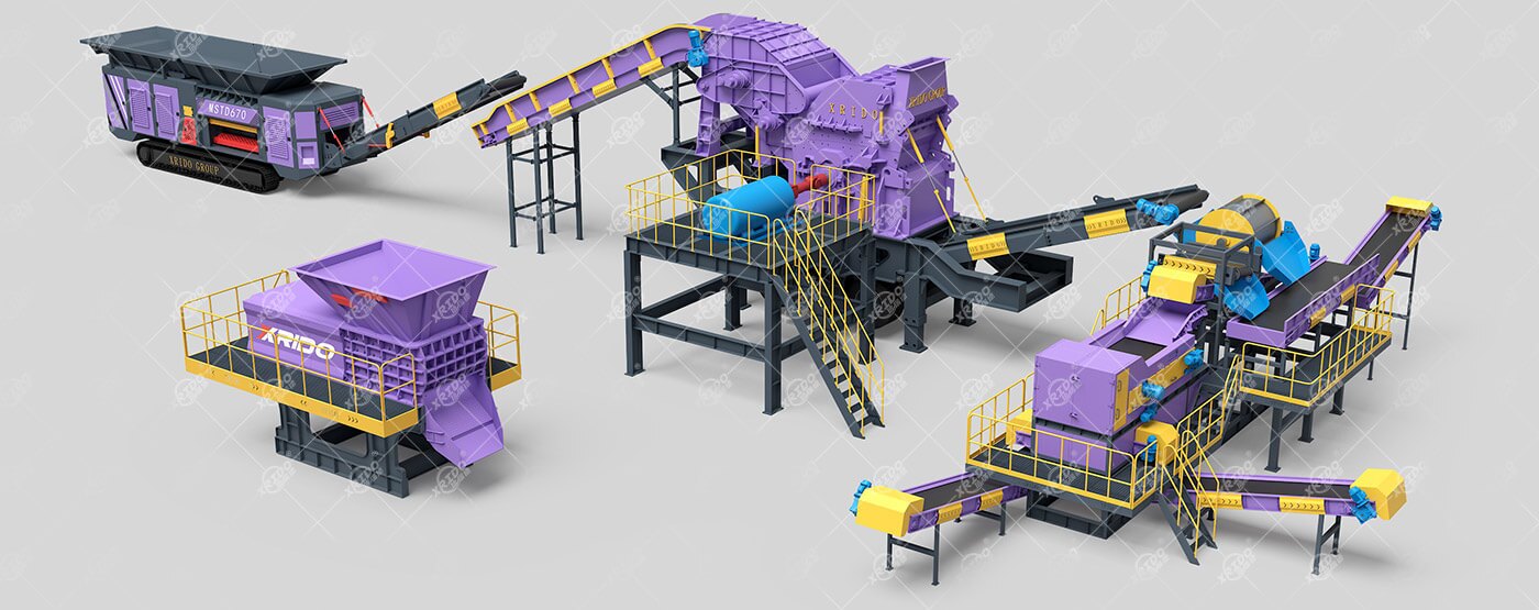 Mobile Scrap Metal Shredding Sorting Line