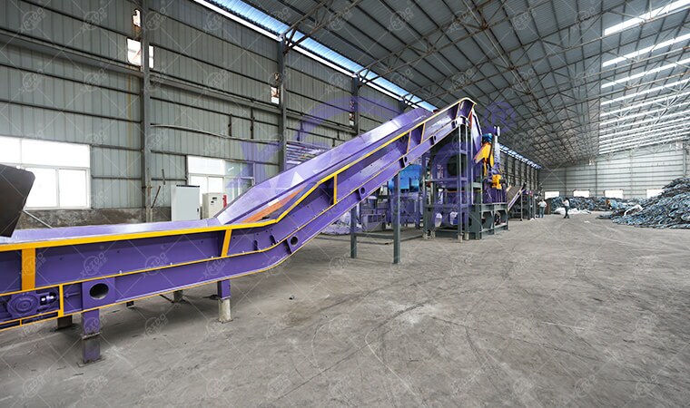 Waste Bicycle Crushing and Sorting Line