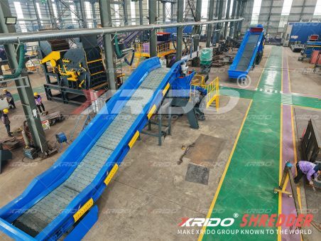 Scrap Metal Crushing Recycling Line, Xrido Metal Crushing Line