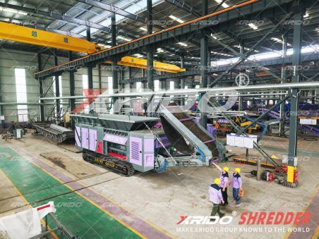 Xrido 670 Track Mobile Shredder Shipped to the USA, Track Mobile Shredder